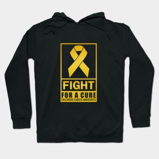 CHILDHOOD CANCER AWARENESS FIGHT FOR A CURE GOLD RIBBON Hoodie